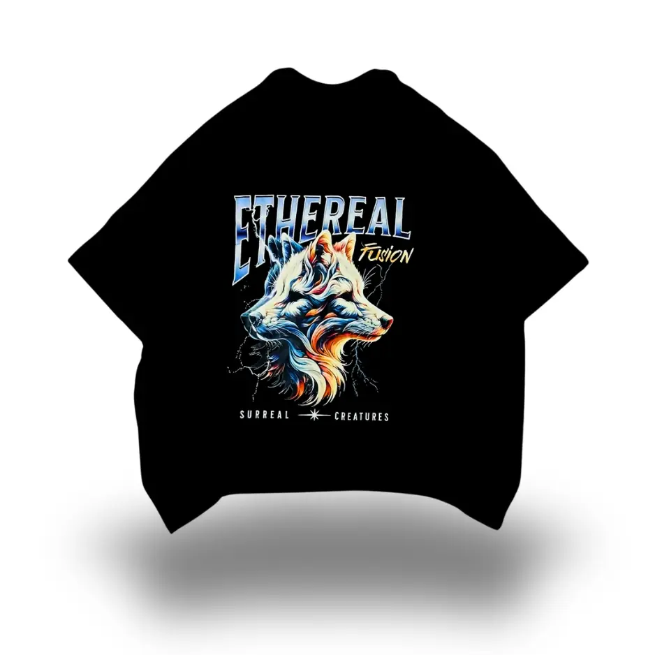 ETERNAL PRINTED WOLF T-SHIRT